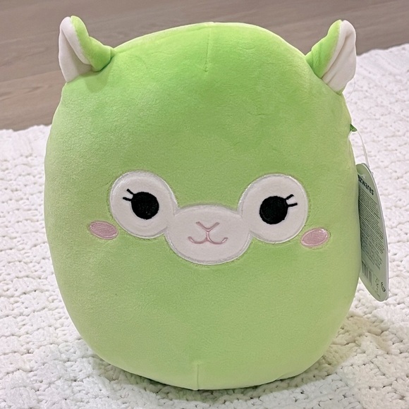 🆕 RARE Squishmallows Collectible Jim the Alpaca Green and White Plush Pillow Toy - Picture 12 of 13